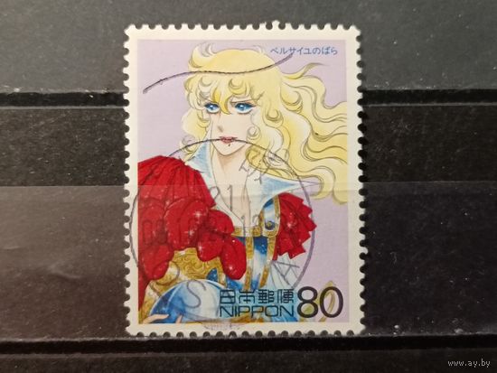 Япония, 2000. Аниме "Роза Версаля".Mi-1,9 евро гаш.