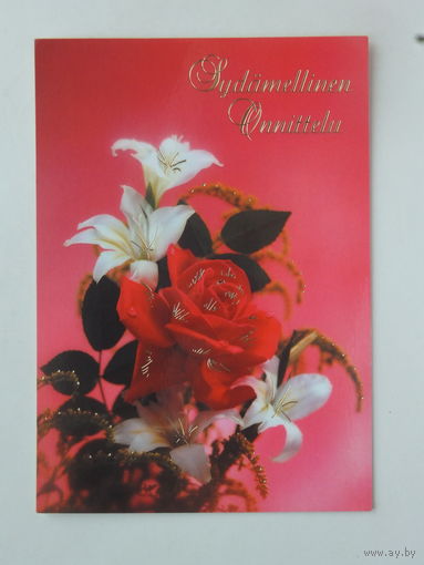 Финляндия цветы 1992 10х15 см