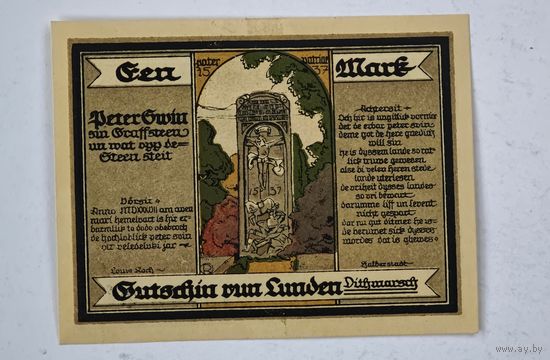 1921 год 100  марок  Германия нотгельд