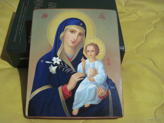 Икона БГМ Неувядаемый цветок на дереве 18х14,5 см.