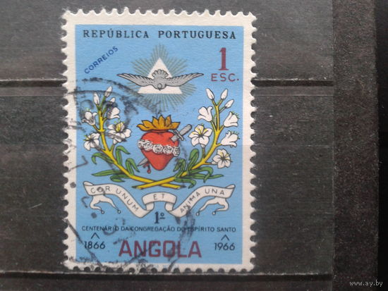 Ангола, колония Португалии, 1966. Герб Конгрегации