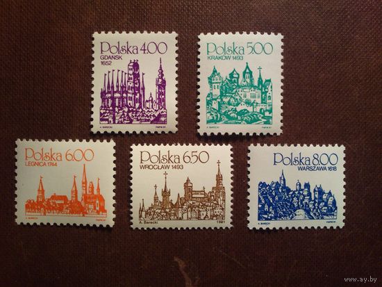 Польша 1981 г.Серия: Городские достопримечательности./03а/
