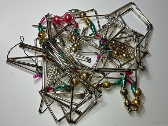 Ёлочная игрушка Герлянда Стеклярус , СССР .