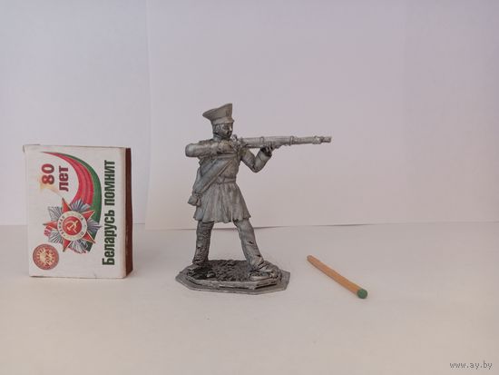 Ополченец 1812 года. Олово.