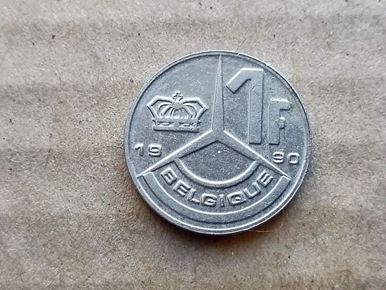 Бельгия 1 франк, 1990г. 'BELGIQUE' (D-107)
