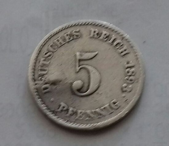 5 пфеннигов, Германия 1893 D
