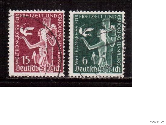 Германия-1936,(Мих.622-623)  гаш. , Конгресс  в Гамбурге(1)