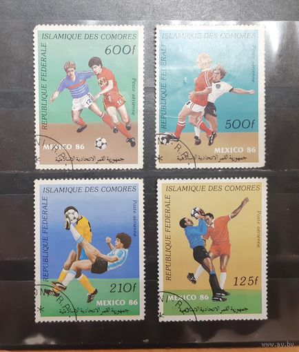 Коморы. 1986 год. Спорт. Футбол. Мехико-86 (462)