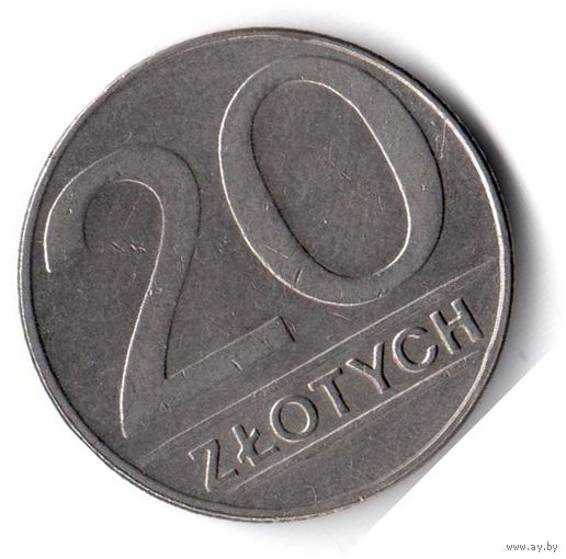 Польша. 20 злотых. 1989 г.
