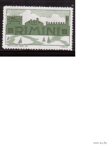 Италия-2009 (Мих.) , Виньетка, Римини