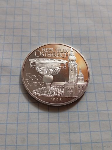 500 шиллингов 1998 года. Ювелирное дело. Ag 925. 24 гр.