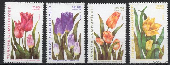 Турция 1998. Флора. Цветы 4 марки (3144)