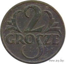 Польша 2 гроша 1927г.