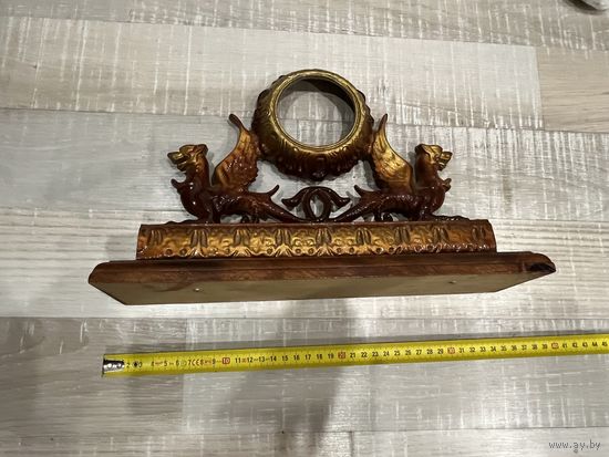 Корпус от часов СССР ,грифон , металл и дерево