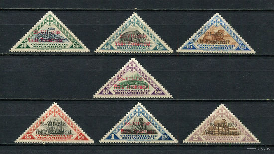 Португальские колонии - Мозамбик (Comp de Mocambique) - 1939 - Надпечатка 28-VII-1939 Visita Presidencial - [Mi. 220-226] - полная серия - 7 марок. MNH.  (Лот 28Jp)-T4P5