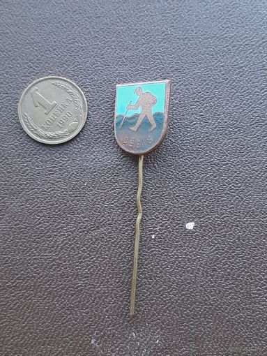 Значок тяжелый, эмали Цесис. Латвия С 1 рубля