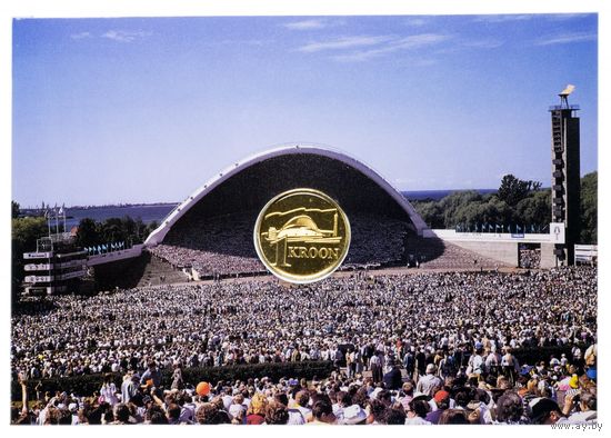 Эстония 1 крона, 1999 Песенный фестиваль UNC
