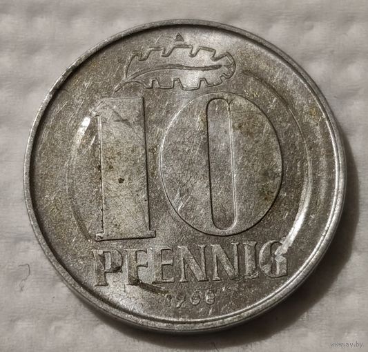 Германия - ГДР 10 пфеннигов, 1968 (14-18-10)