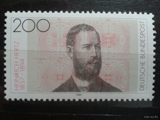 Германия 1994 Герц, физик** Михель-3,4 евро