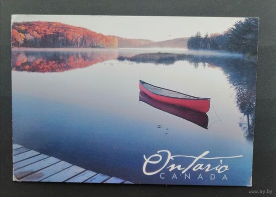Открытка прошедшая почту. Канада/CANADA. Лодка