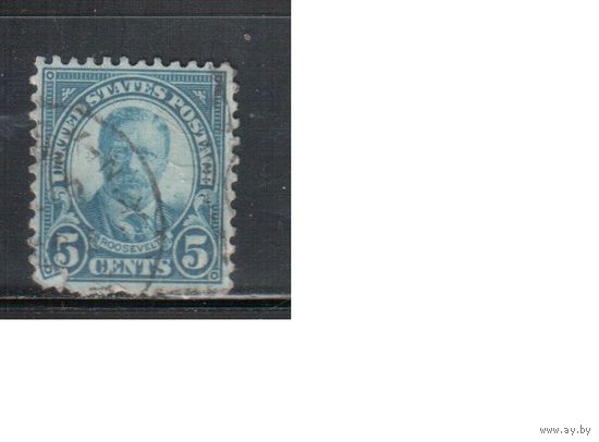 США-1922, (Мих.267), гаш.    , Стандарт, Личности, Президенты , Рузвельт(2)