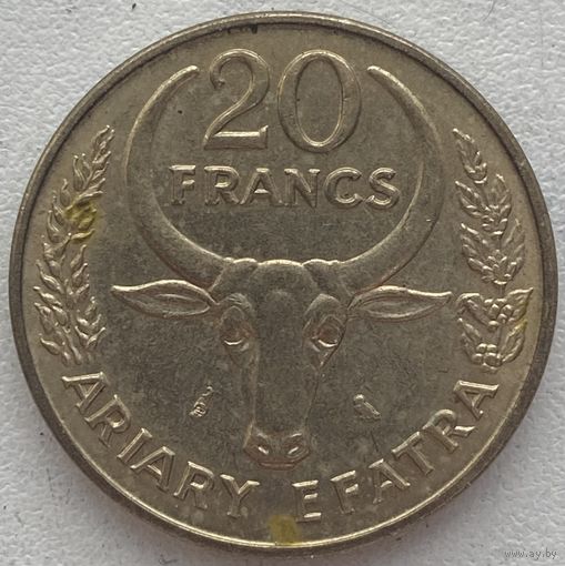 Мадагаскар 20 франков 1971 г.