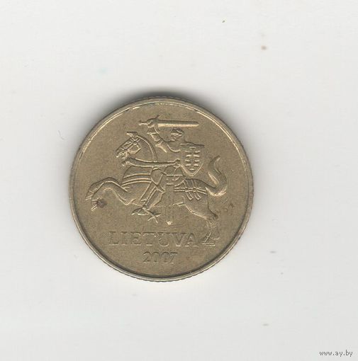 10 центов Литва 2007 Лот 8720