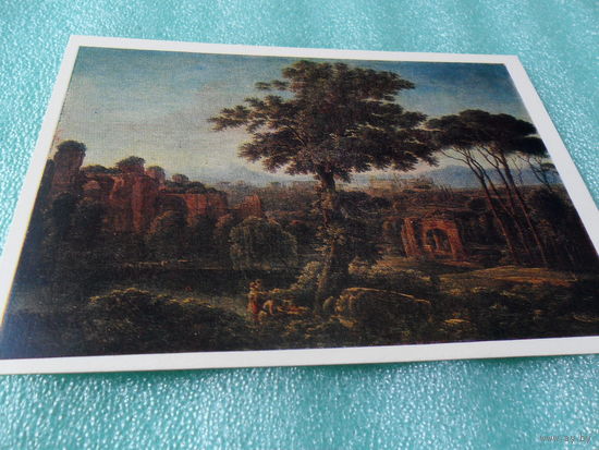 Открытка Матвеев Ф.М. (1758-1826). Вид на холм Челио в окрестностях Рима. 1805. Киевский музей русского искусства