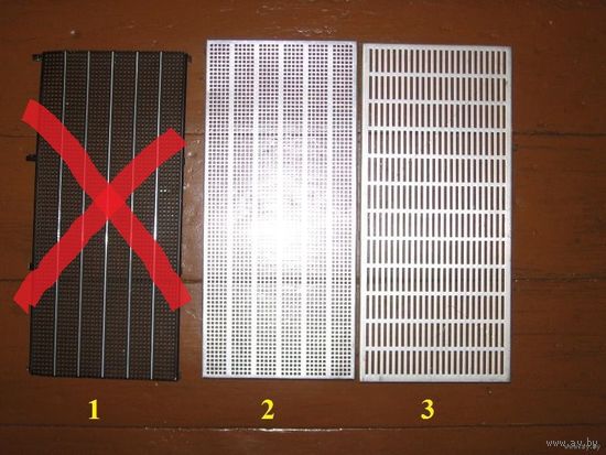 Передняя панель (решётка динамика) для радиоприёмника "Океан" (разных модификаций), 4 вида