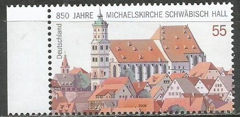 Германия. 850 лет Михайловской церкви в Швабат-Халле. 2006г. Mi#2522.