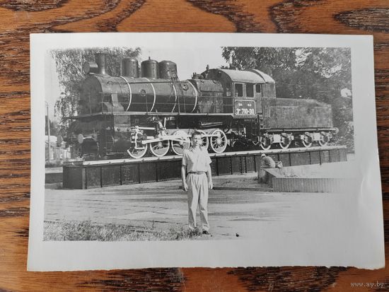 Фотография. Паровоз. Барановичи.