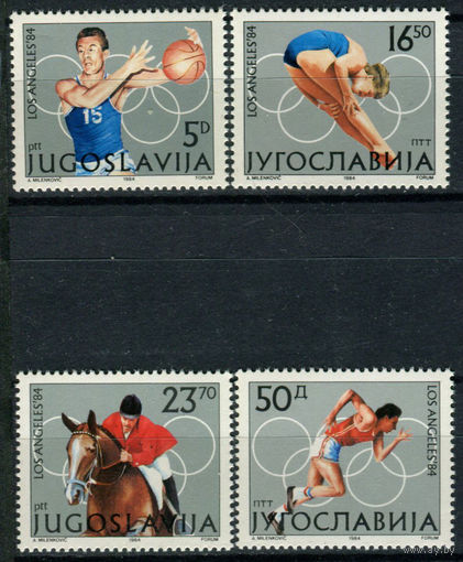 Югославия - 1984г. - Летние Олимпийские игры - полная серия, MNH [Mi 2048-2051] - 4 марки
