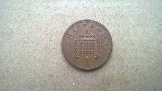 Великобритания 1 пенни, 1988г. (К-обм)