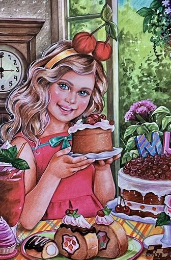 Открытка чистая 10х15 см. Художница Елена Буторина.