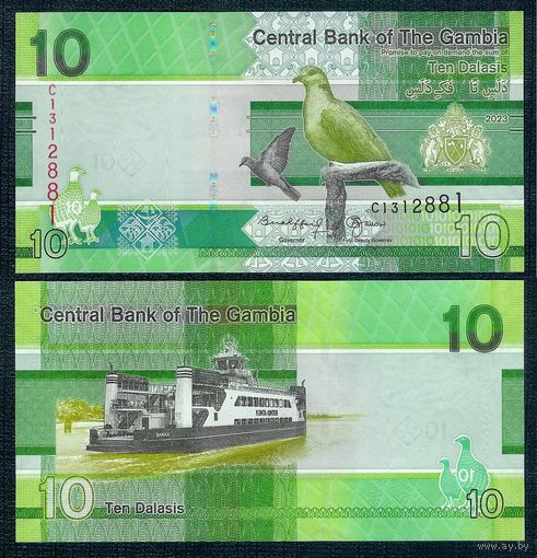 Гамбия 10 даласи 2023 год, UNC