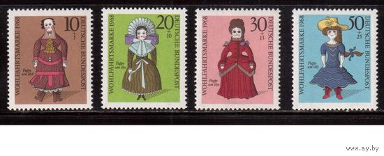 Германия(ФРГ)-1968,(Мих.571-575), ** , Куклы