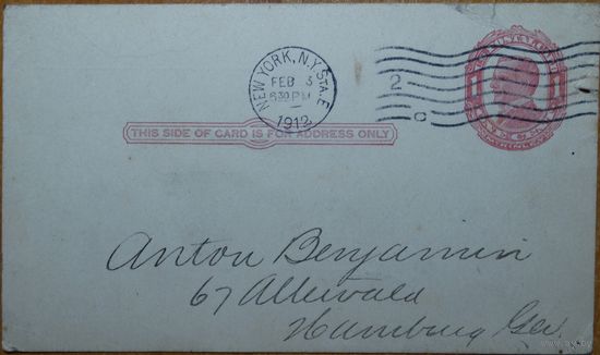 США (Нью-Йорк) 1912 г.