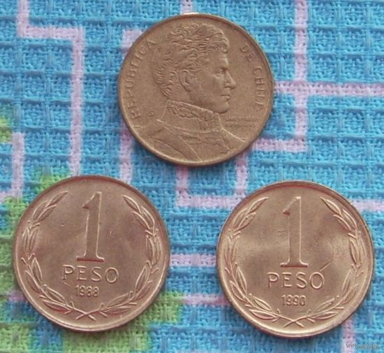 Чили 1 песо. Симон Боливар. UNC.
