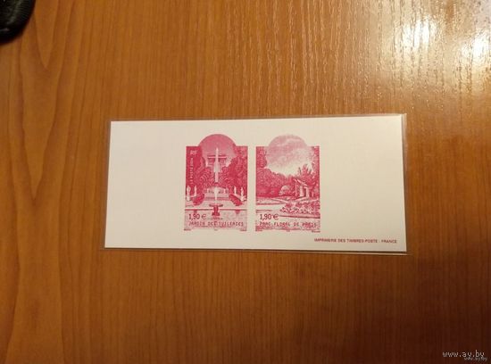 2004 Франция проба люкс-блок сады Франции флора архитектура (ки-7)