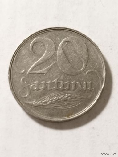 Латвия 20 сантим 1922