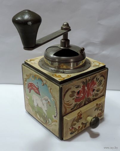 Кофемолка "Burg Garantie" 70-е годы Германия. Высота 20 см. Исправная.