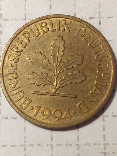 10 пфеннигов ФРГ 1994 год J