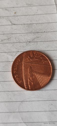 Великобритания 1 пенни 2016