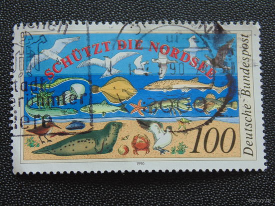 Германия 1990 г. Фауна.