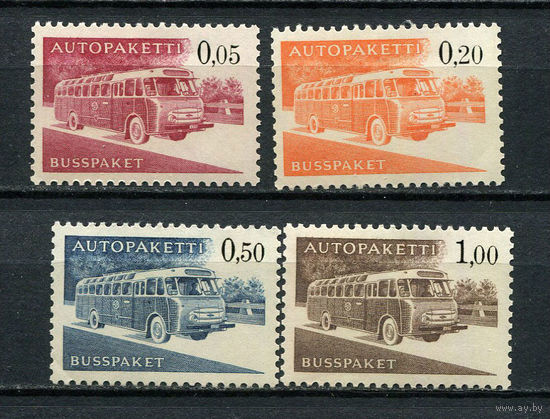 Финляндия - 1963 - Транспорт. AUTO-Paketmarken - [Mi. 10Apt-13Apt] - полная серия - 4 марки. MNH.  (Лот 23JM)-TG2P25