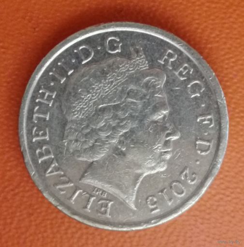 Великобритания 1 фунт 2015 г., KM# 1113