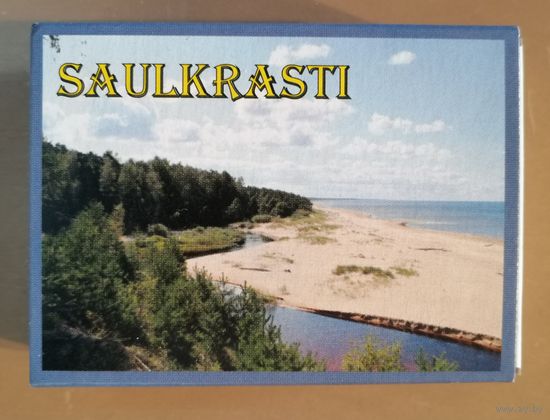 Латвия, города на спичечных коробках, Саулкрасты, 7 х 5 х 2 см, спички