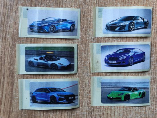 Наклейки авто AUTO от жвачки (не турбо)