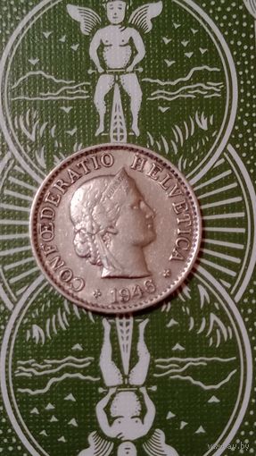 Швейцария 5 раппен 1946