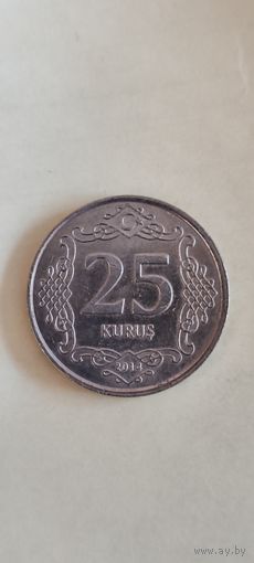 Турция 25 Куруш 2014